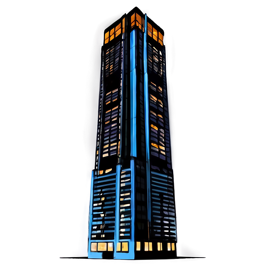 Nighttime Skyscraper Lights Png Wbn PNG