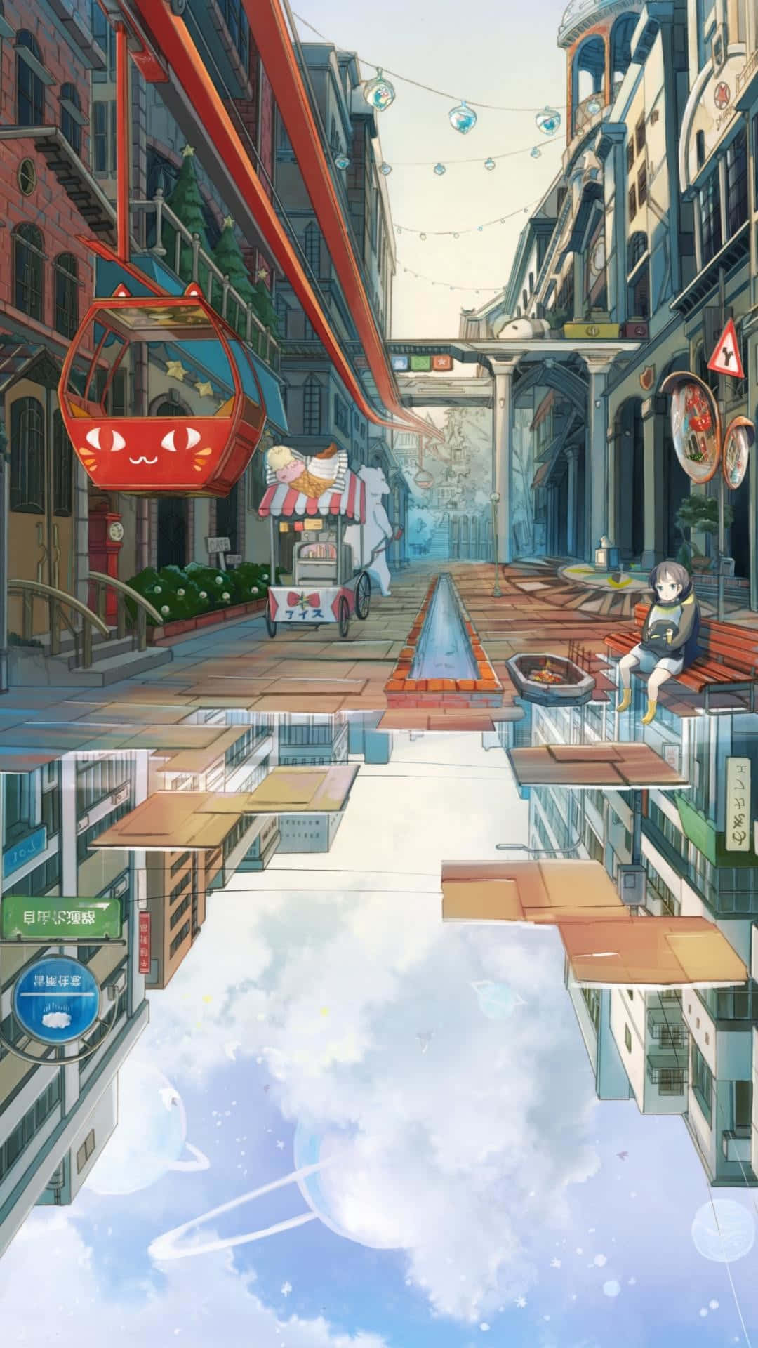 Nighttime Wonders In A Vibrant Anime City