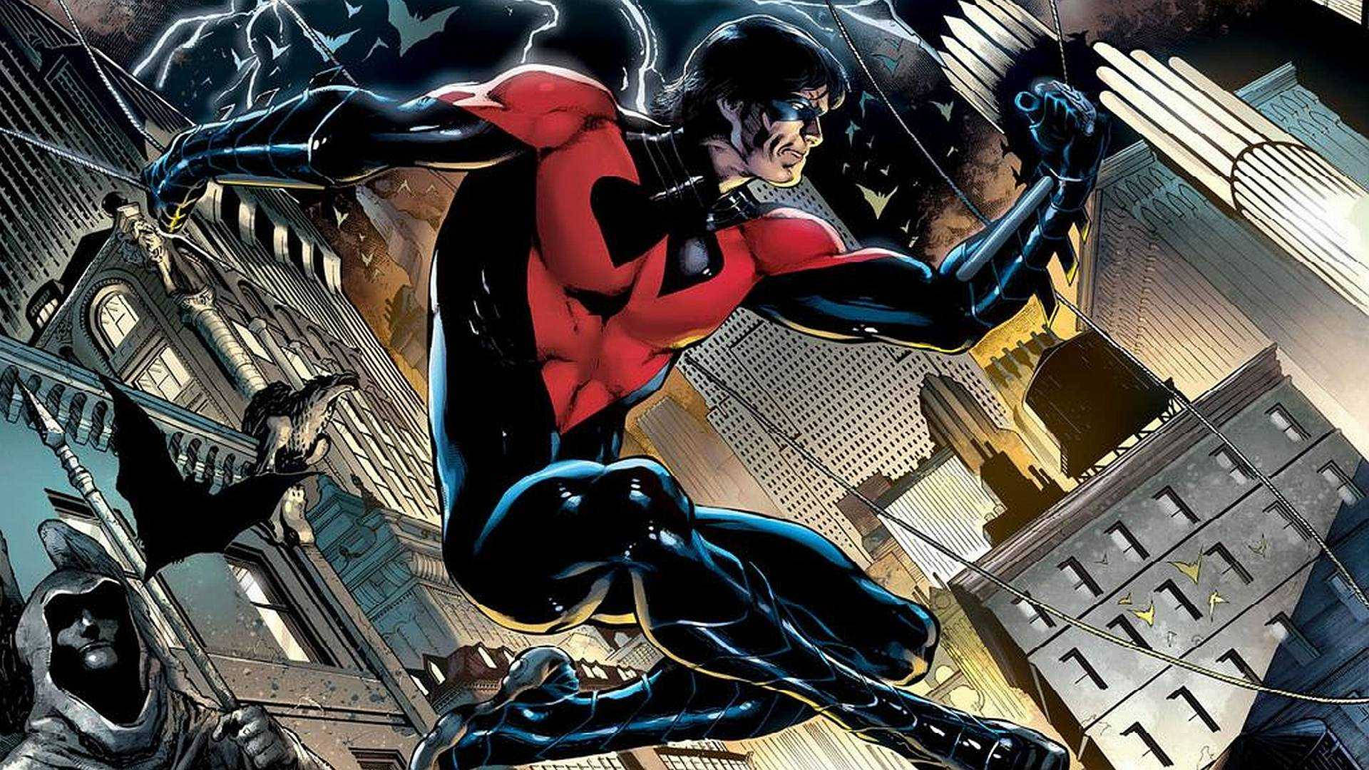 Nightwing With Buildings