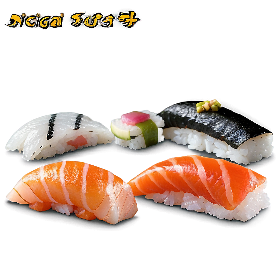 Download Nigiri Sushi Assortment Png Nhr | Wallpapers.com