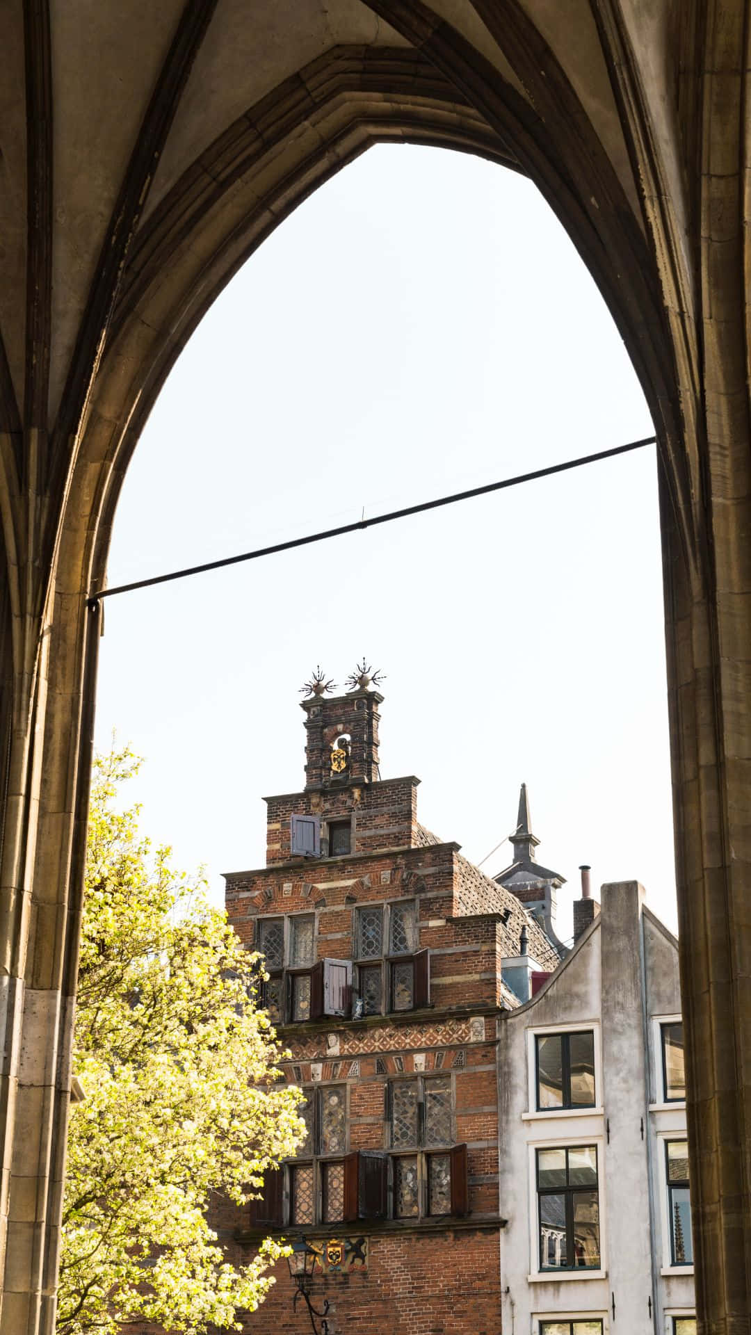 Nijmegen Archway Viewof Historic Building Wallpaper