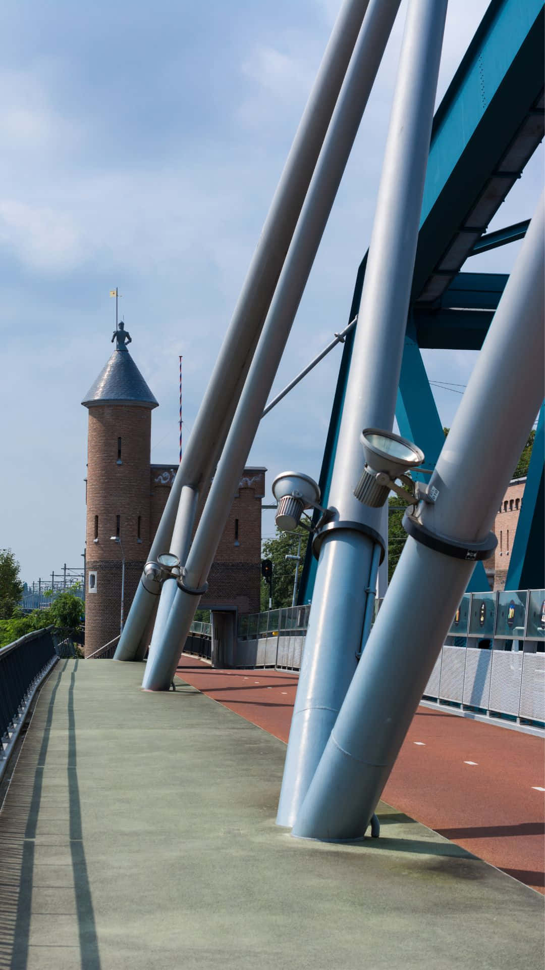 Nijmegen Bridgeand Tower Wallpaper