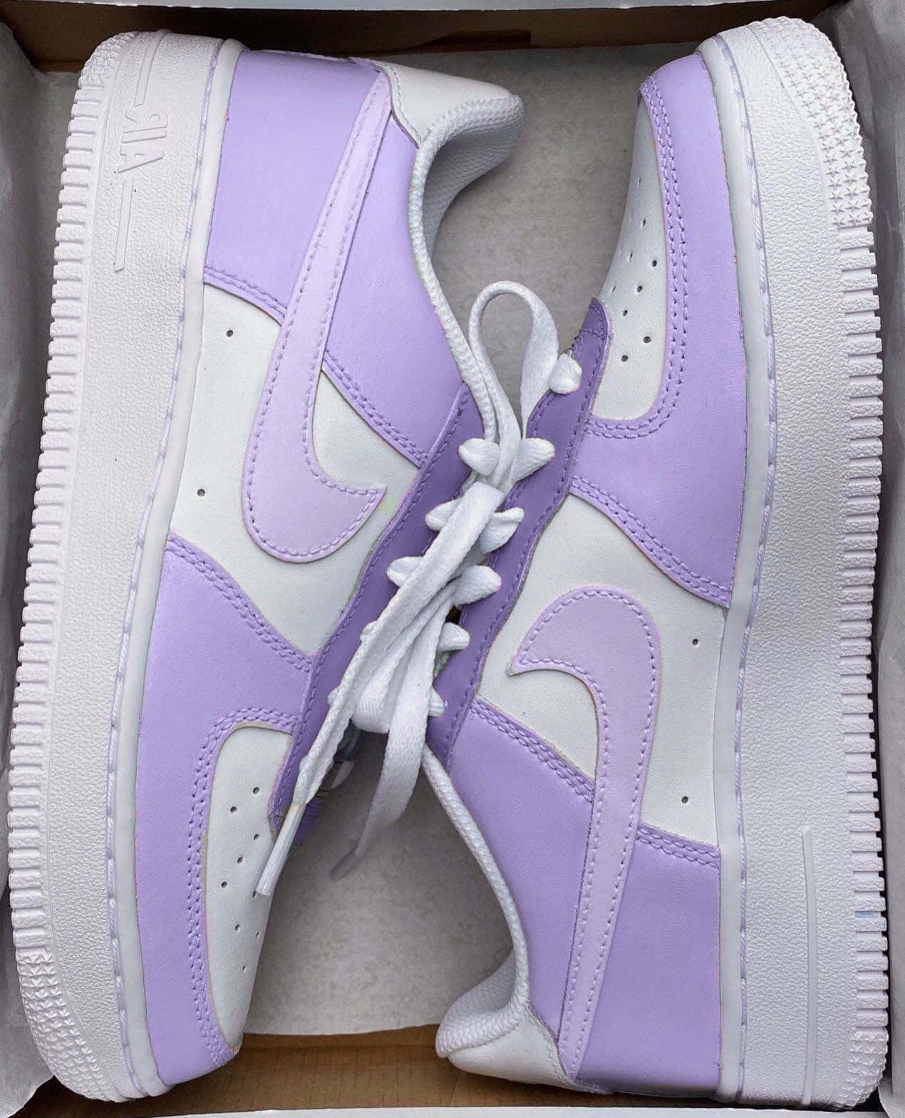 Download Purple Nike Air Force 1 Picture | Wallpapers.com