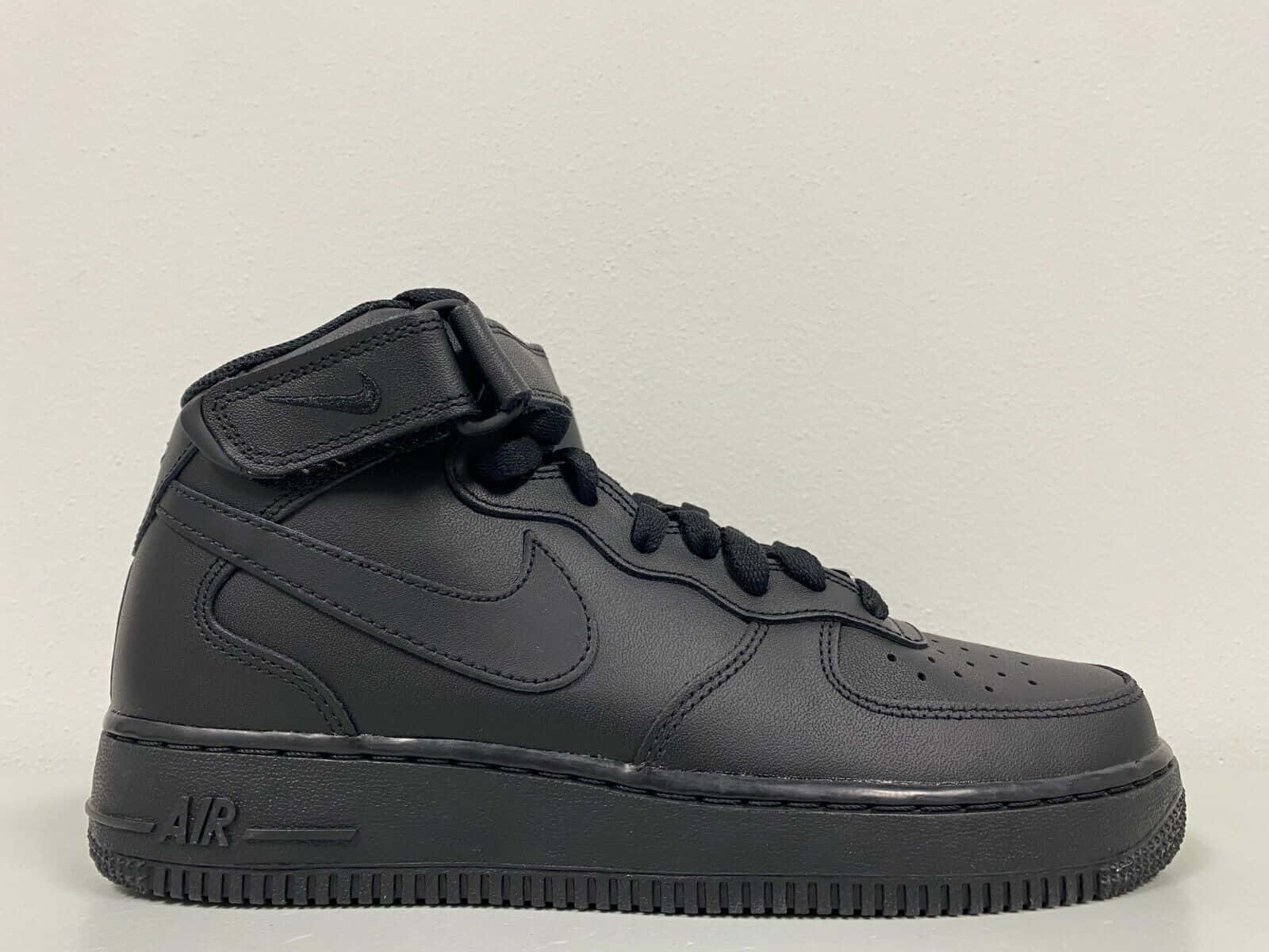 Download All Black Nike Air Force 1 Picture | Wallpapers.com