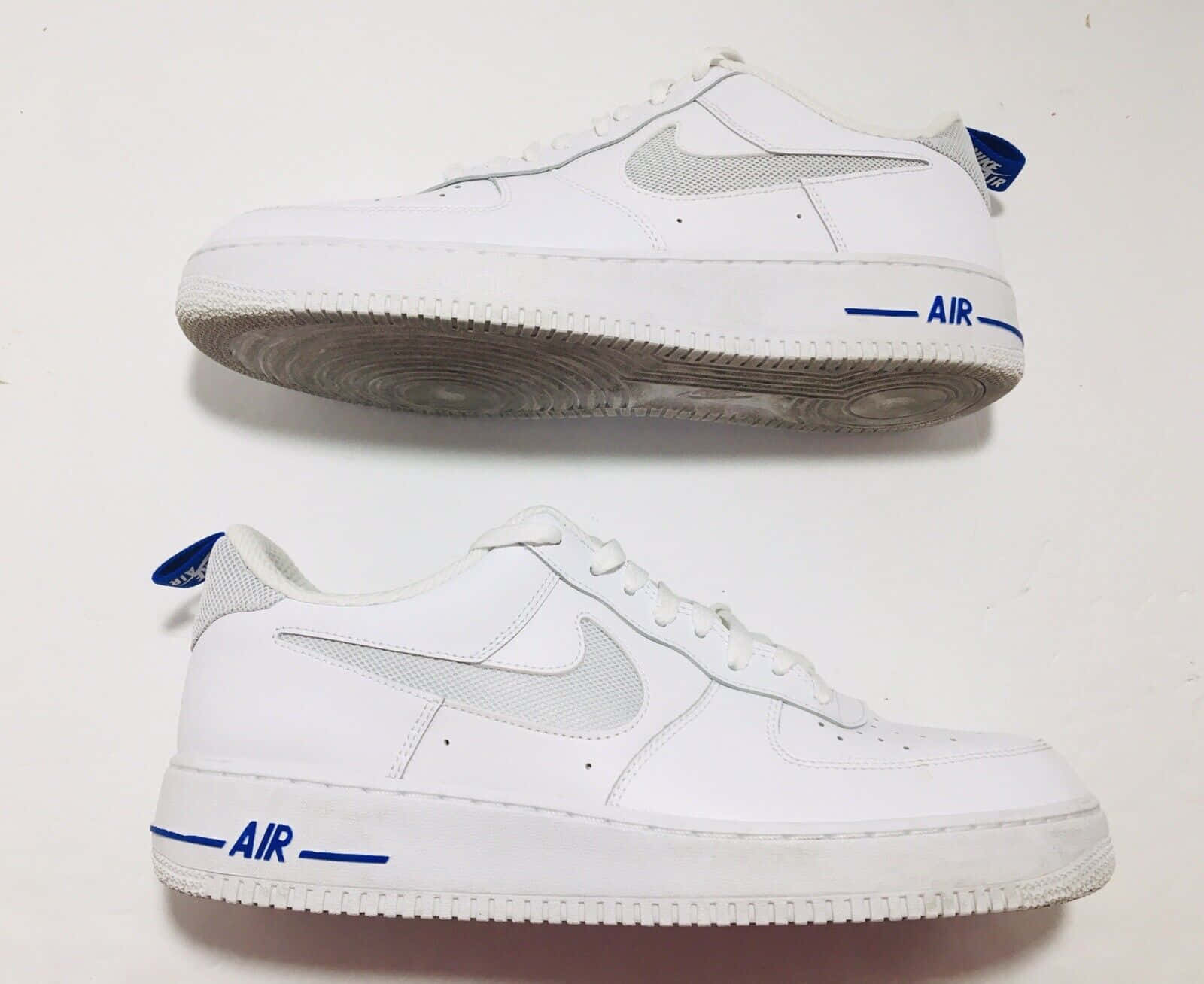 Nike Air Force 1 With Blue Air Tag Picture