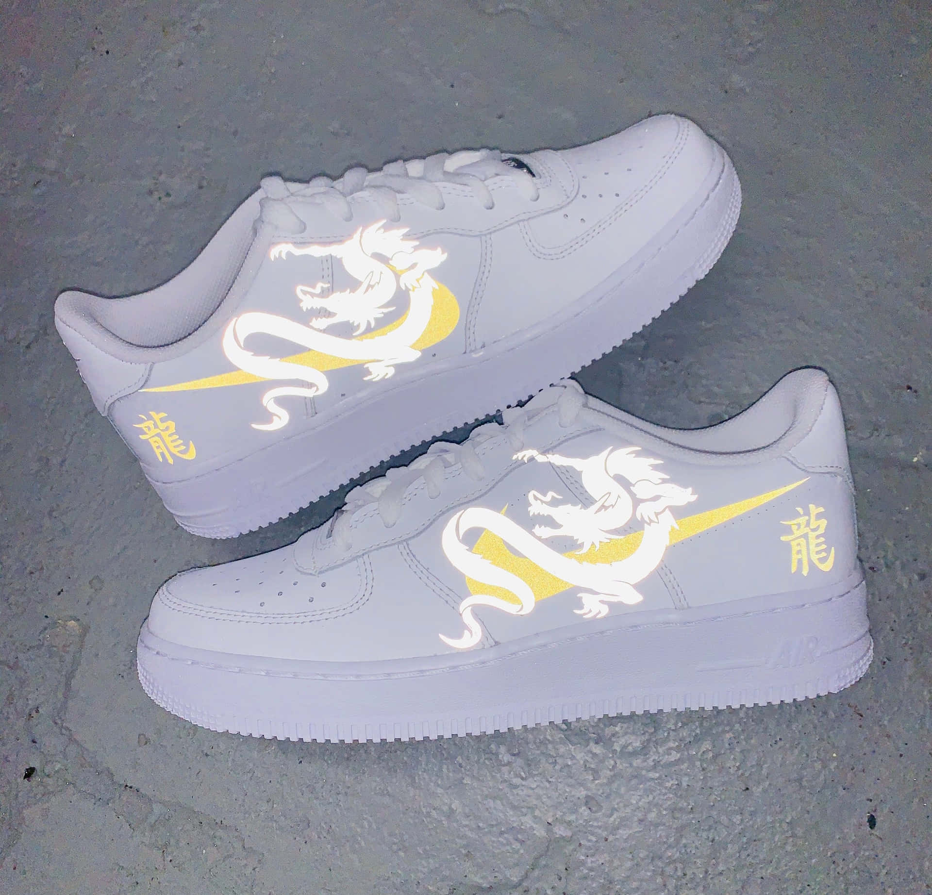 Reflective Dragon Nike Air Force 1 Picture