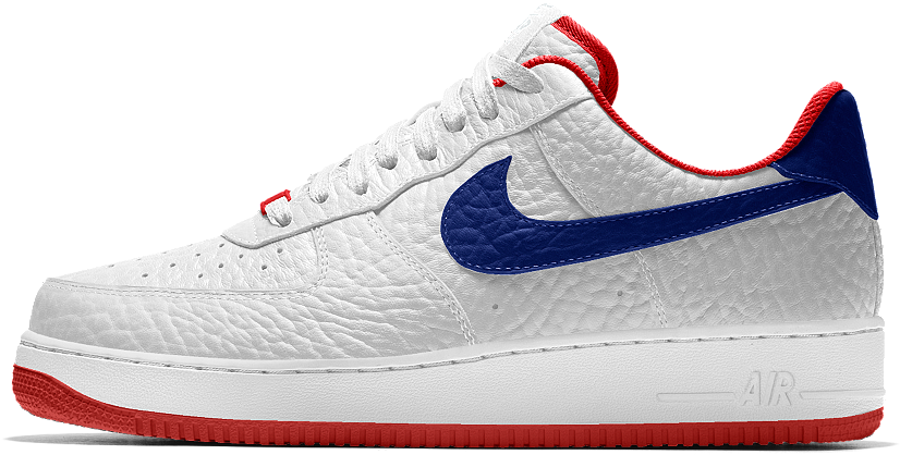 Nike Air Force1 Red White Blue PNG
