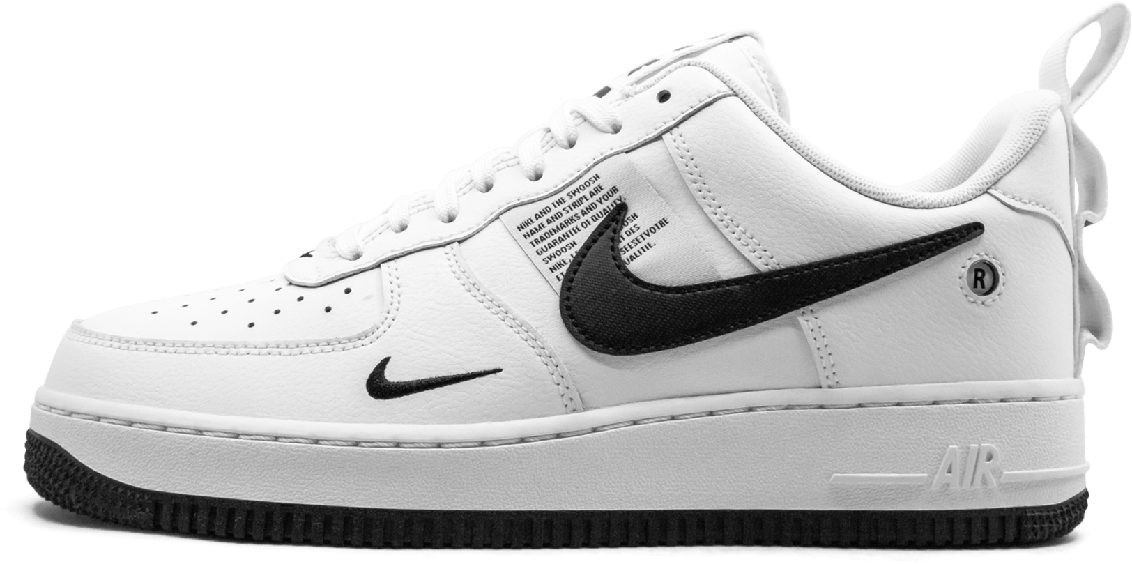 Nike Air Force1 Sneaker Side View PNG