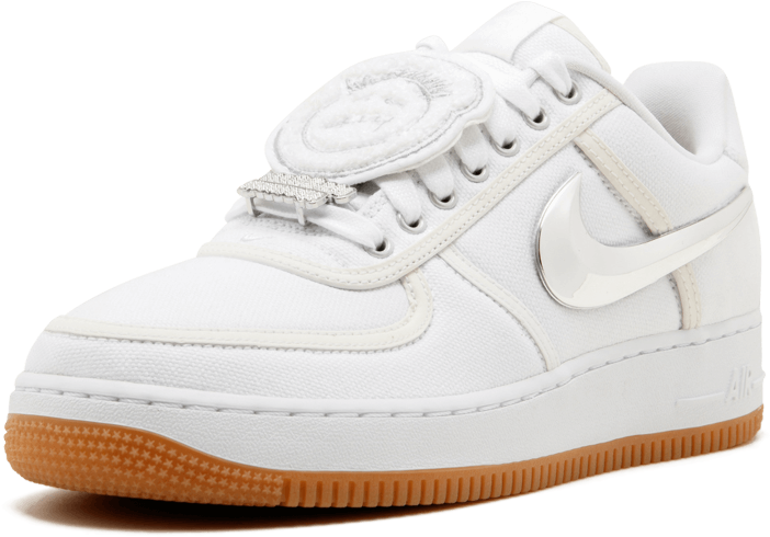 Nike Air Force1 White Gum Sole PNG