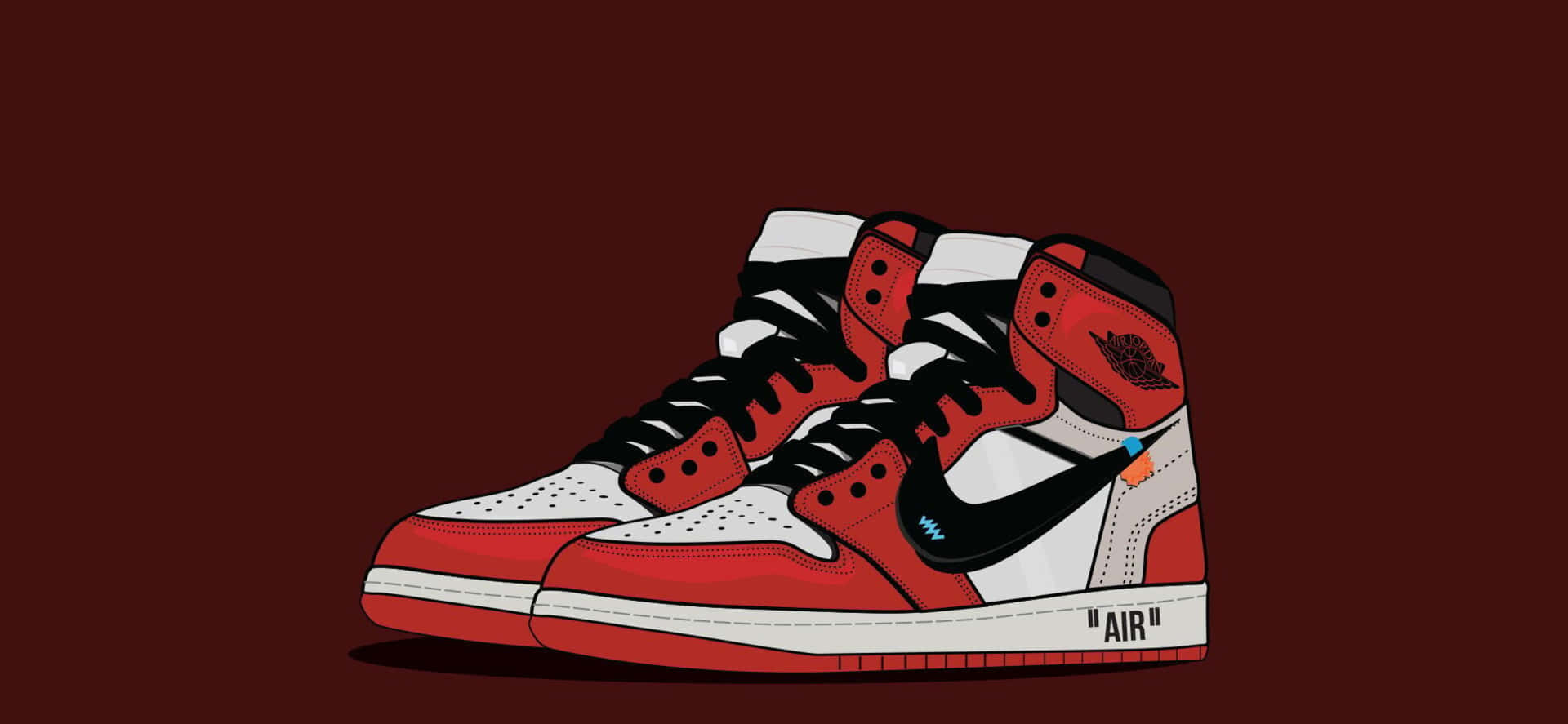 De ikoniske Nike Air Jordan sko - et klassisk uundværlighed af gade stil. Wallpaper