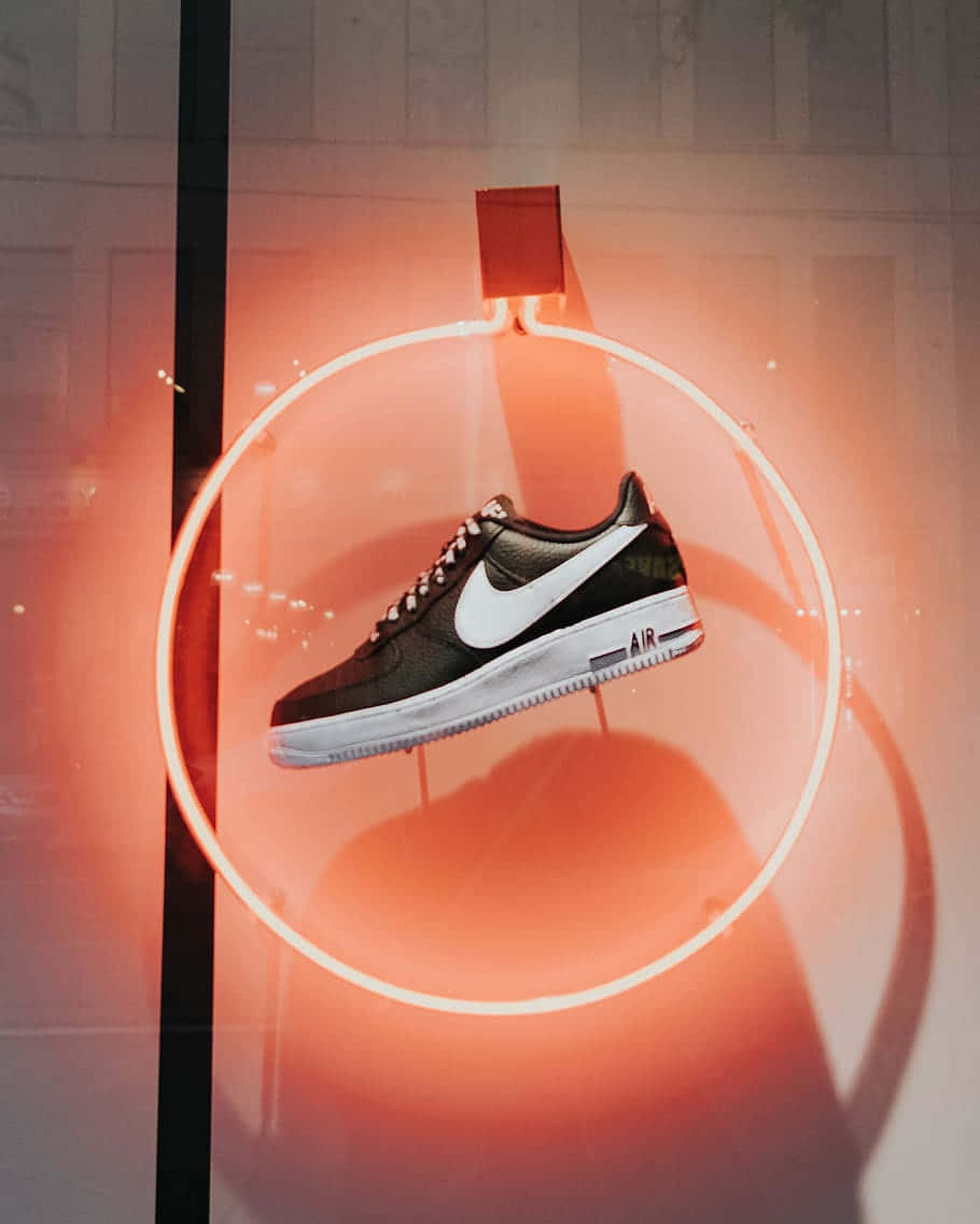 Nike Air Sneaker Neon Glow Wallpaper