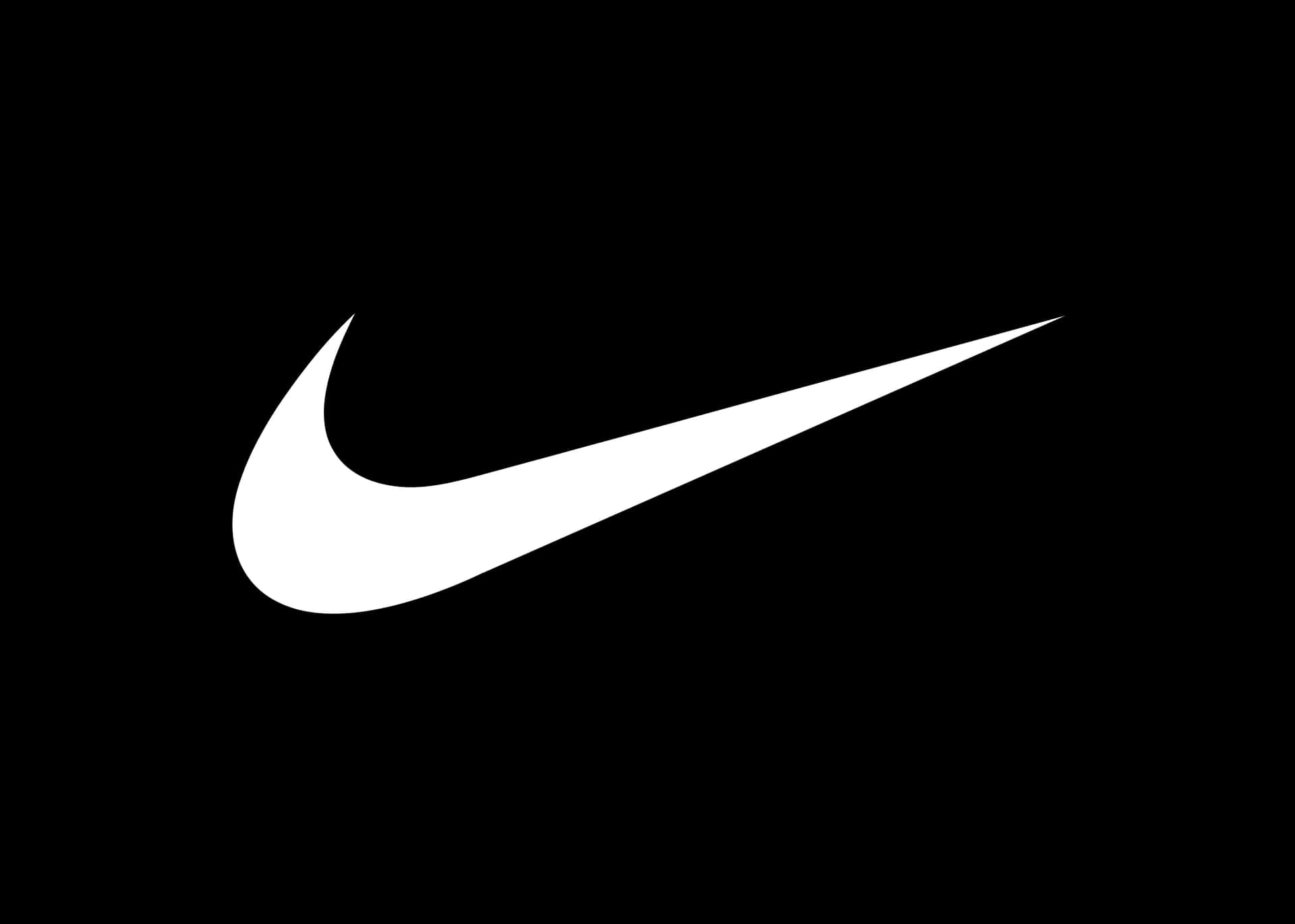Nikelogotypen På En Svart Bakgrund