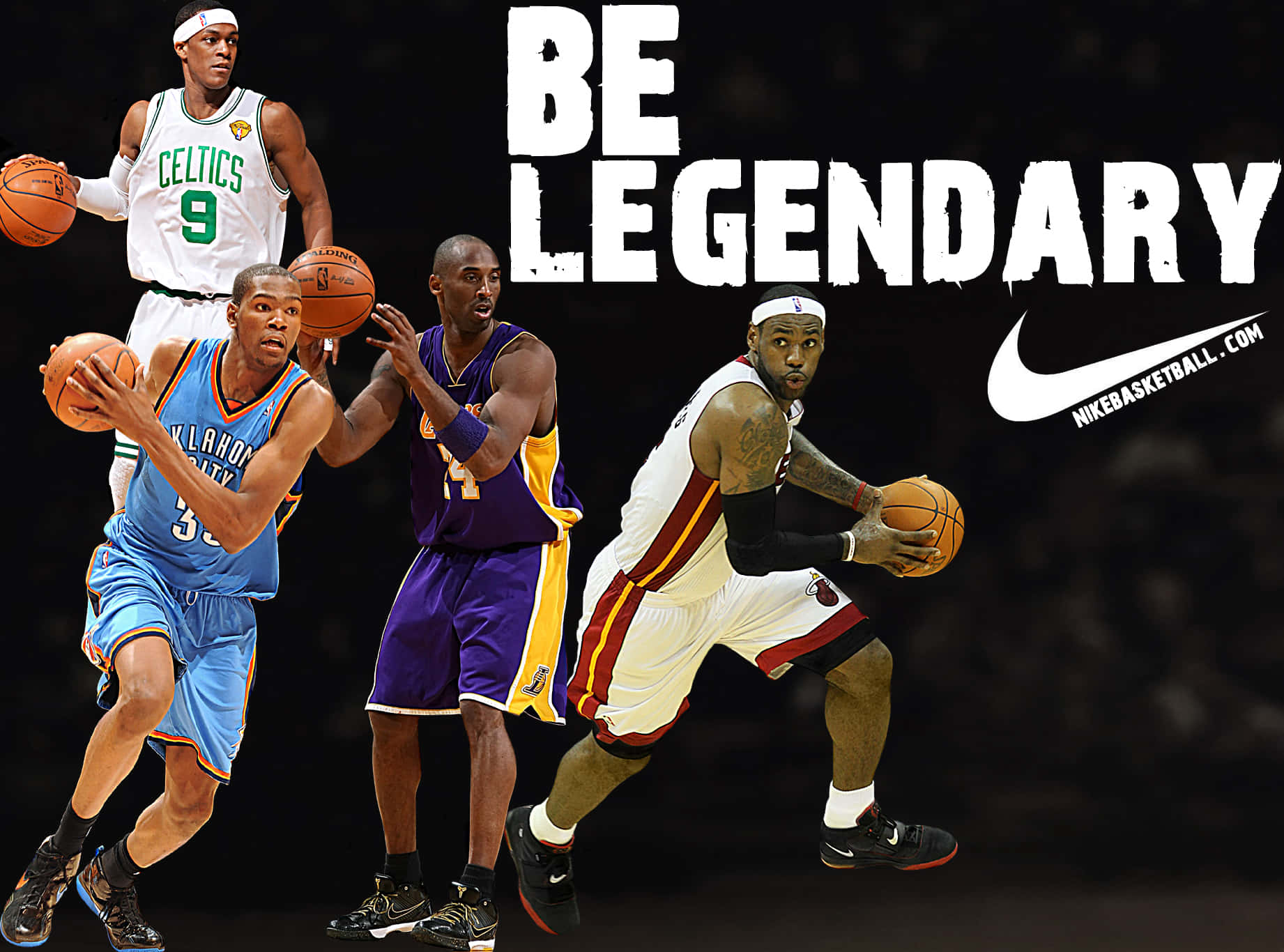 Seilegendäre Nike Basketball-wallpaper Wallpaper