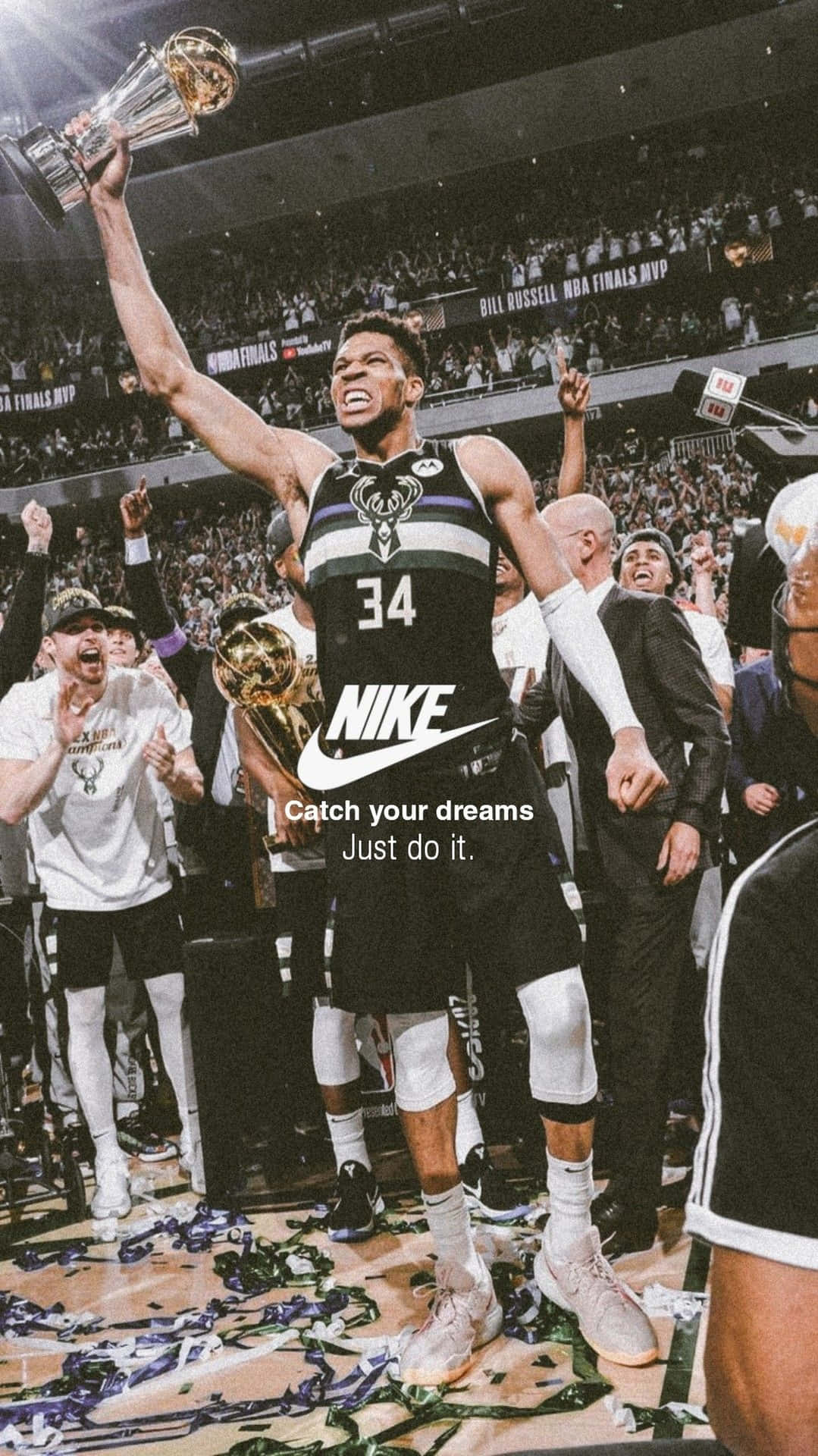 Fri din fulde potentiale med Nike Basketball Wallpaper Wallpaper