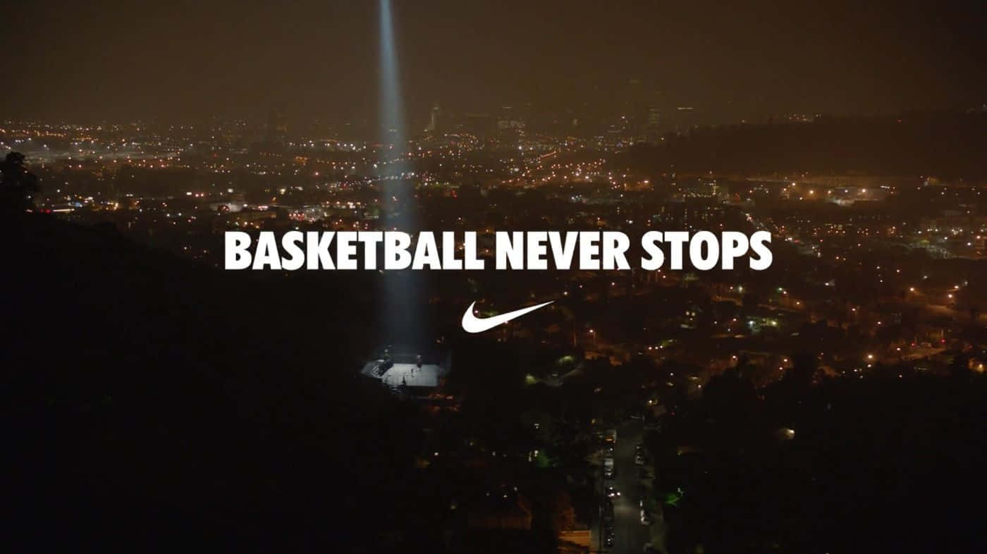Basketballhört Niemals Auf - Nike Werbung Wallpaper