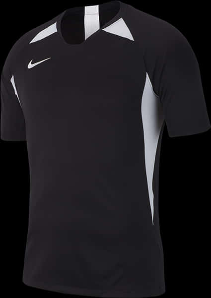 Nike Blackand White Athletic Shirt PNG