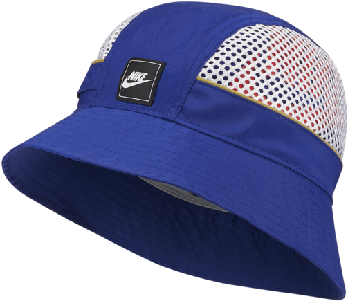 Nike Blue Bucket Hatwith Mesh Panel PNG