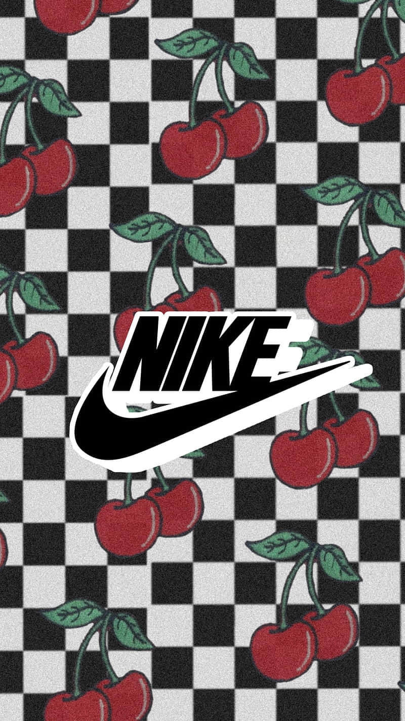 Nike Cherry Checkerboard Aesthetic Wallpaper