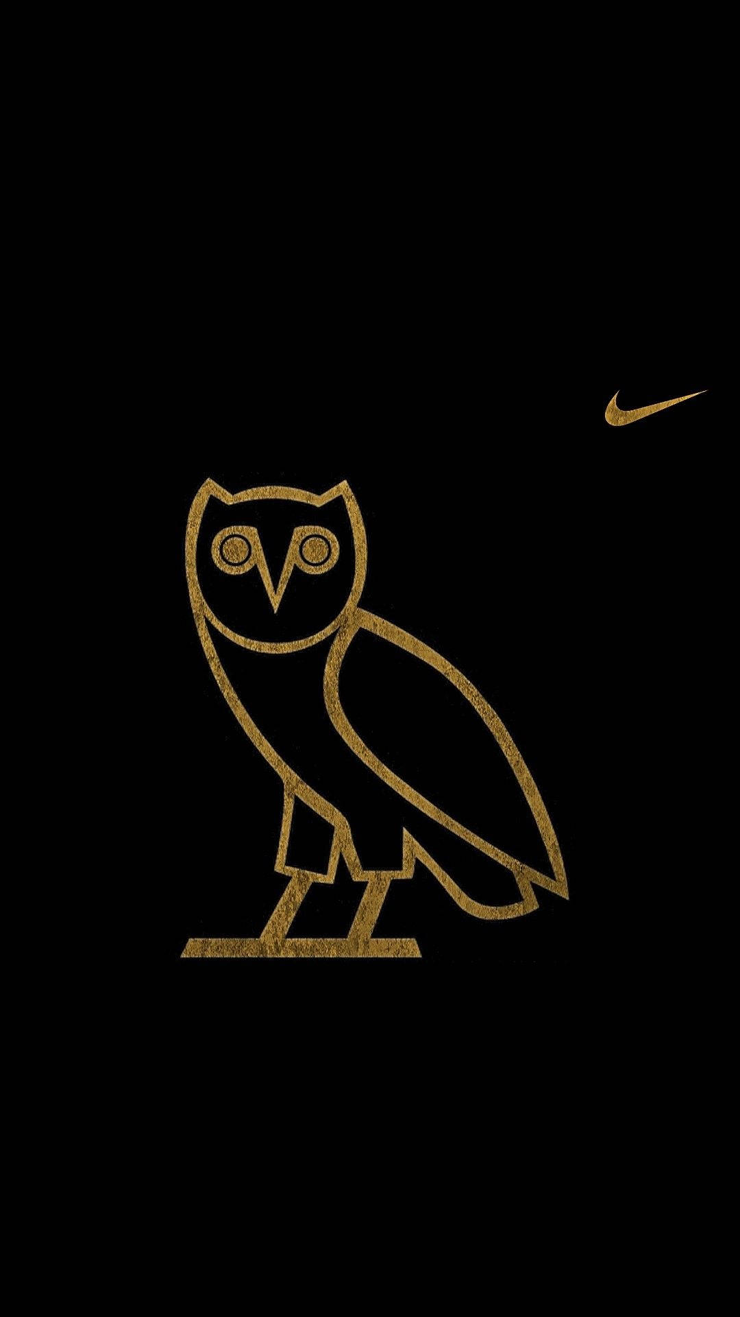 Emblemade Nike Con Un Búho Genial. Fondo de pantalla