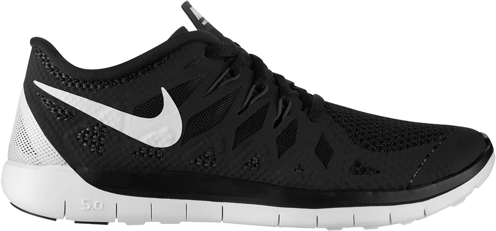 Nike Free5 Black Running Shoe PNG