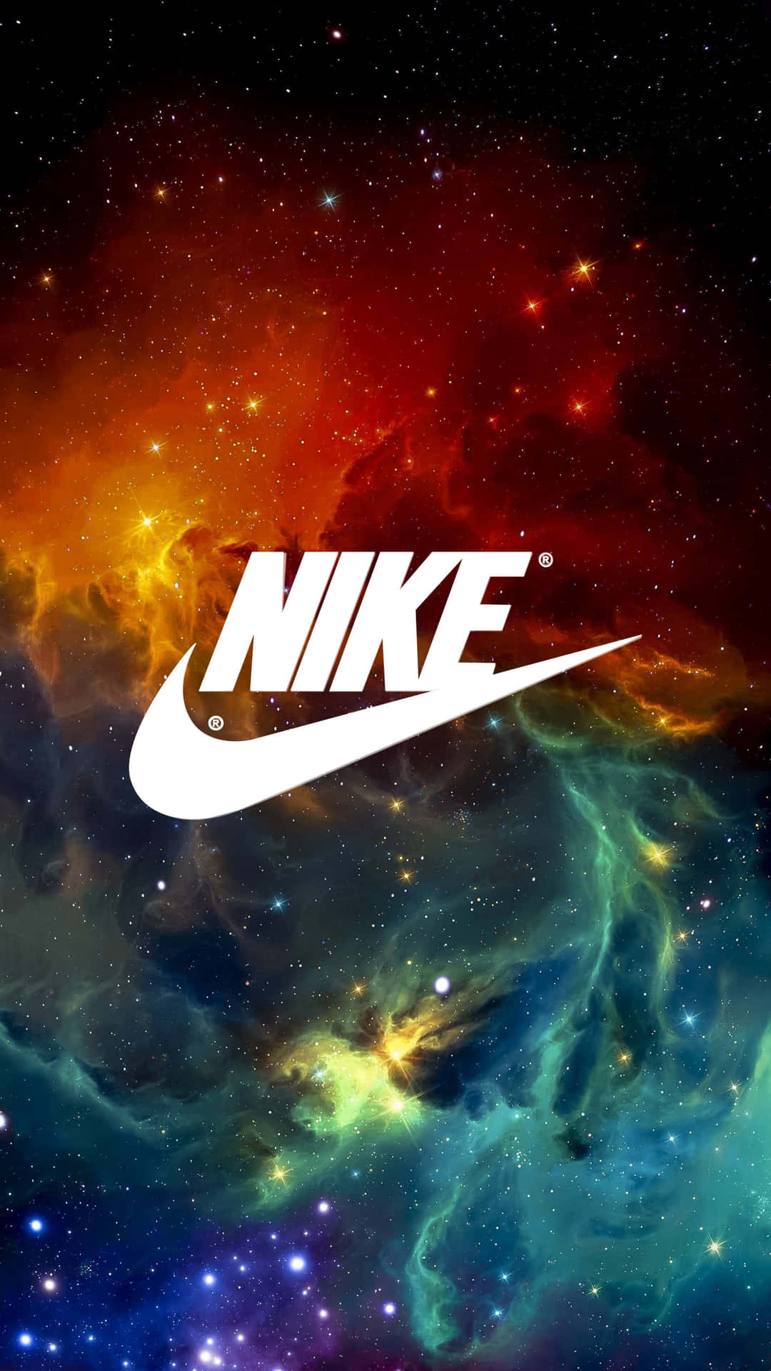 Cosmosblanco Logo De Nike Galaxy Fondo de pantalla