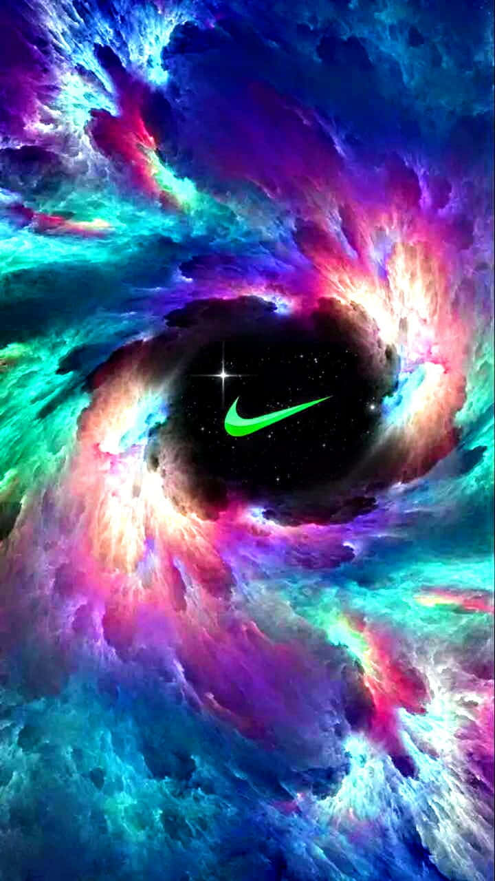 Nå efter stjerner med Nike Galaxy Wallpaper Wallpaper
