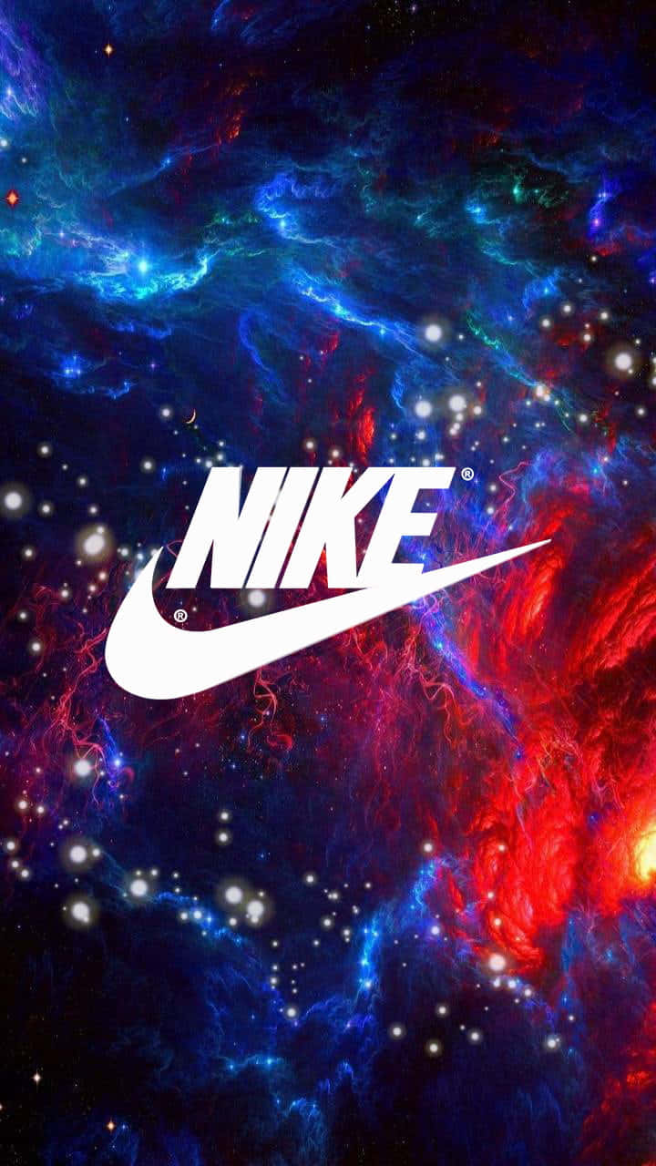 Download Nike Logo On A Space Background Wallpaper | Wallpapers.com