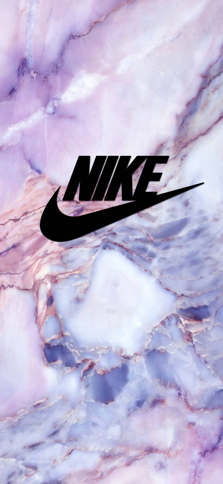 Nike Girl Logo Pink Purple Marble Wallpaper