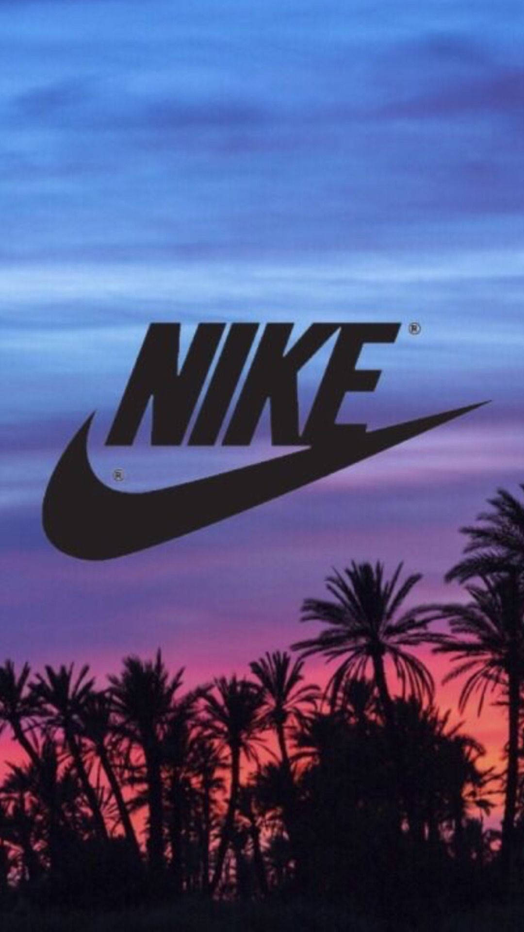 Nike Girl Palm Tree Silhouette Wallpaper