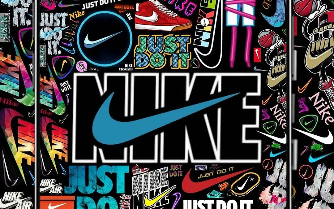 Eneksplosion Af Farve Og Udtryk Fundet I Dette Nike Graffiti Kunstværk. Wallpaper
