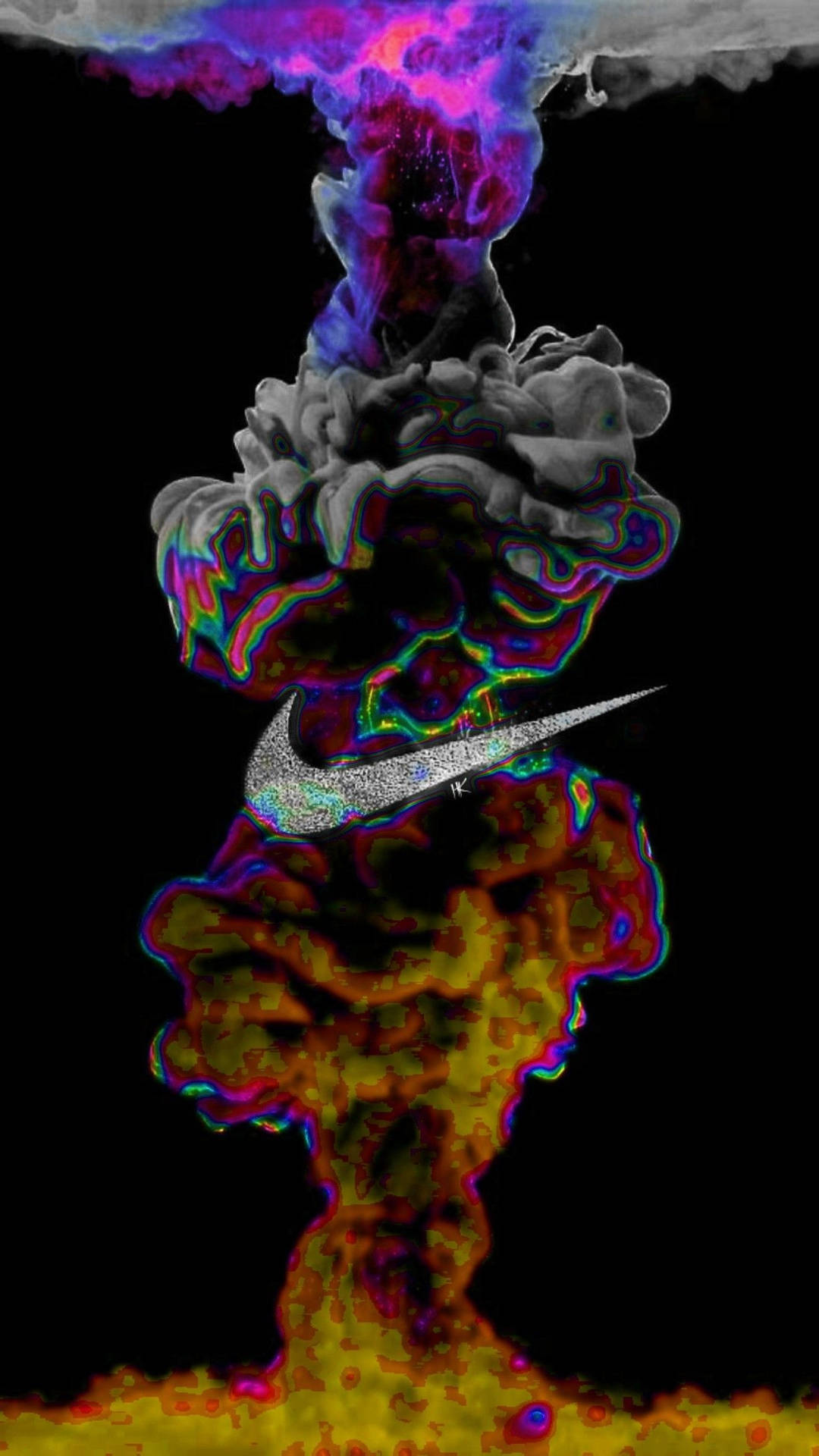 Get Your Nike Swag On With This Unique Graffiti Artwork. Wallpaper
