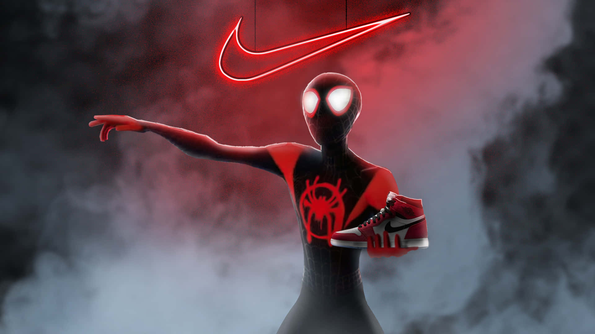 Nike Jordan Air Spiderman Background