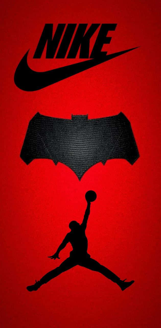 Nikejordan Batman-logo (note: In Swedish, The Noun Generally Comes Before The Adjective, Unlike English Where It's The Opposite) Wallpaper