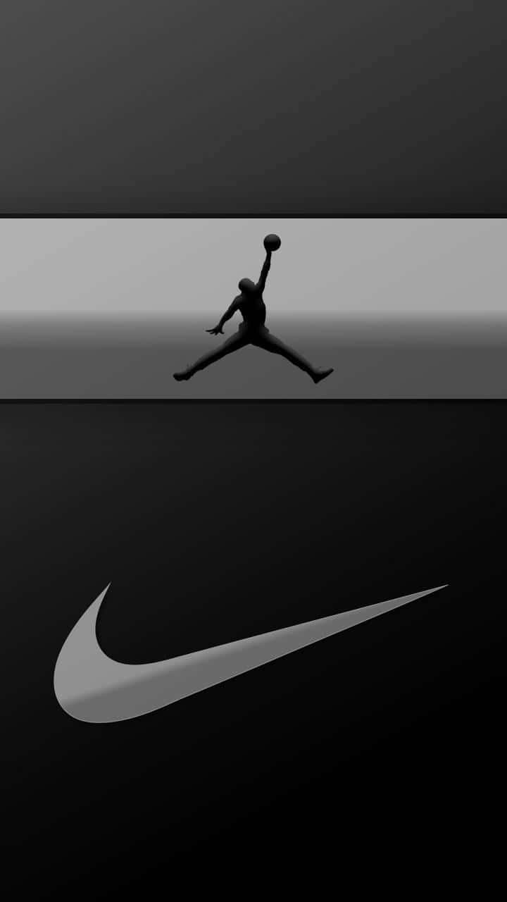 Nikebanda Para La Cabeza Jordan Y Logotipo De La Marca De Verificación. Fondo de pantalla