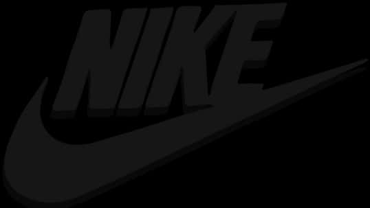 Nike Logo Black Background PNG