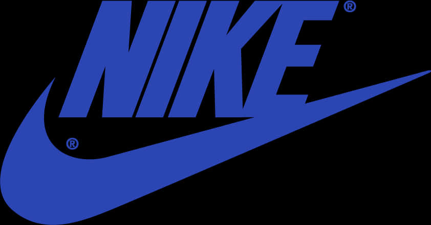 Nike Logo Blue Background PNG