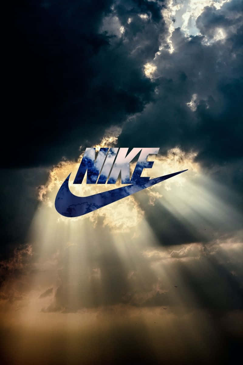 Nike Logo Heavenly Light Aesthetic Wallpaper