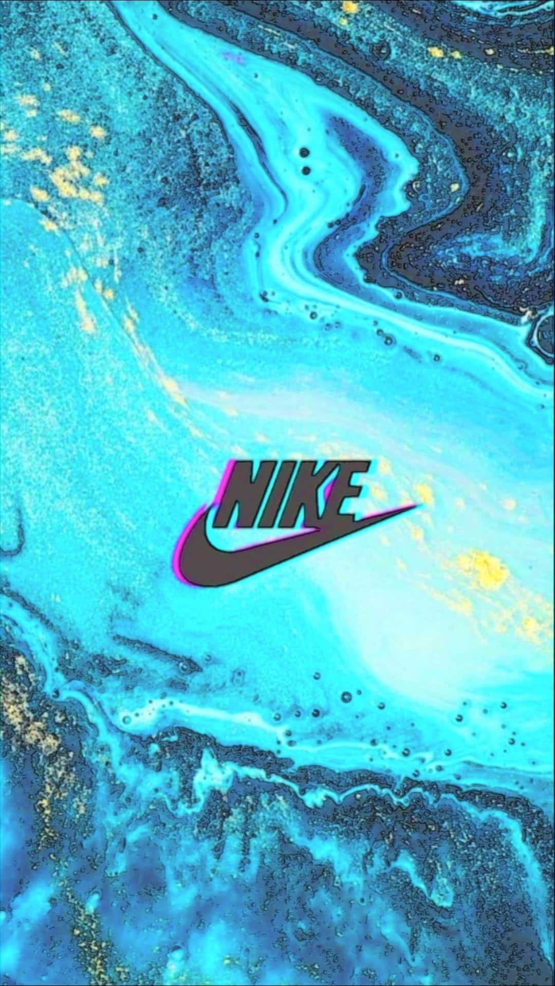 Nike Logo Marbled Aesthetic Wallpaper