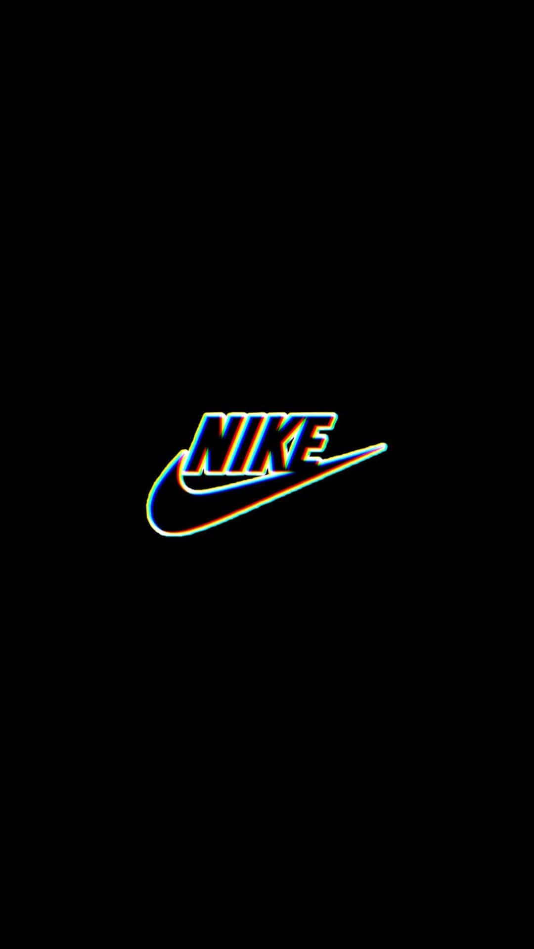 Nike Logo Neon Glow Aesthetic Wallpaper