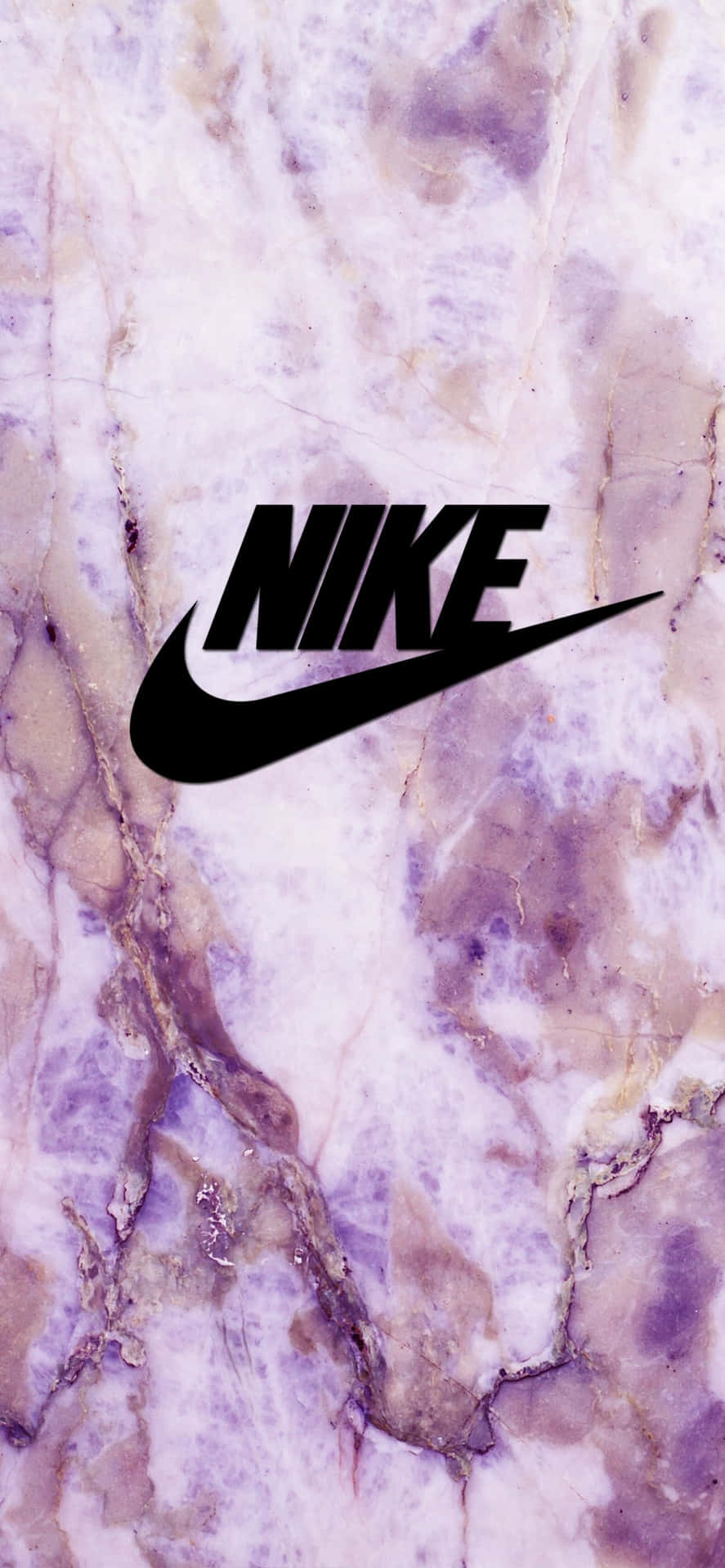 Nike Logo On Marble Background Wallpaper