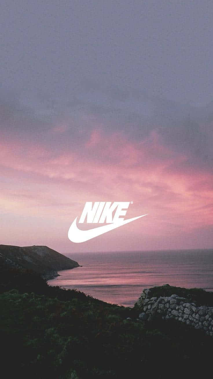 Nike Logo Sunset Aesthetic Wallpaper Wallpaper