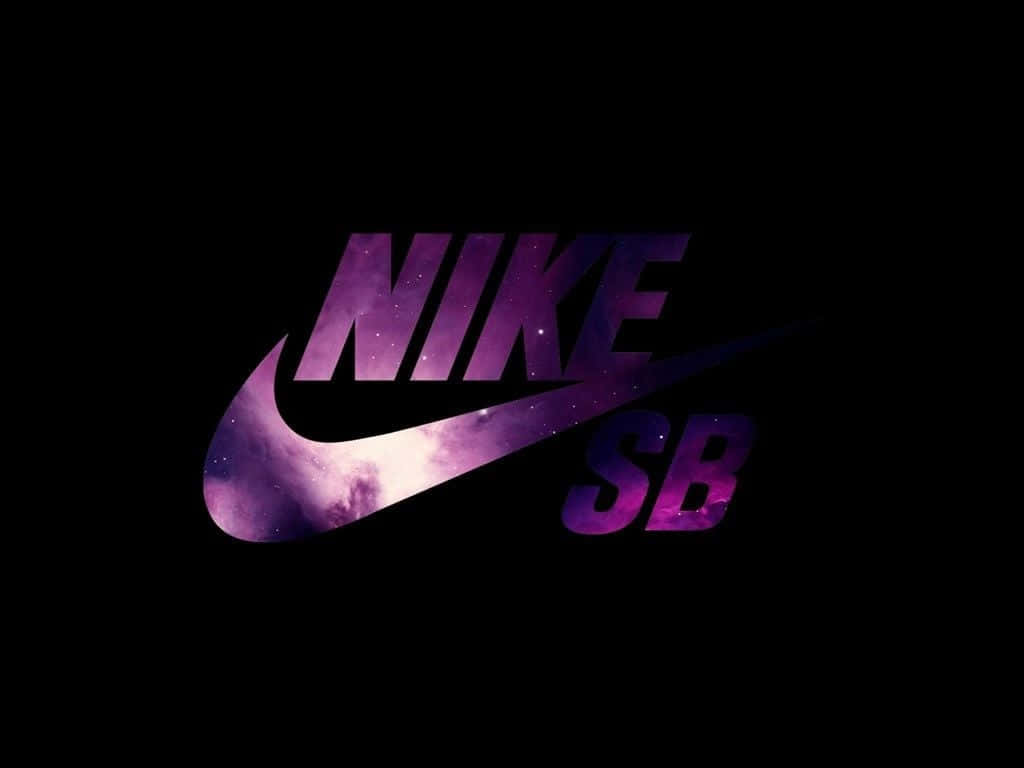 Logopúrpura De Nike. Fondo de pantalla