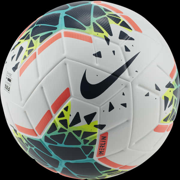 Nike Merlin Soccer Ball Design PNG