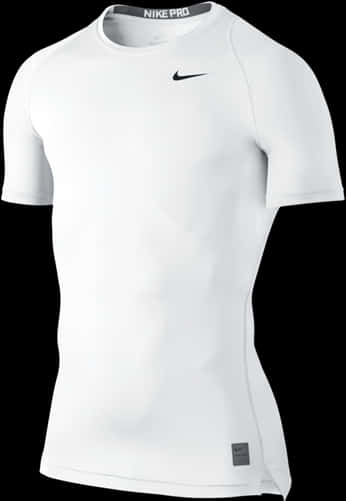 Nike Pro White Compression Shirt PNG