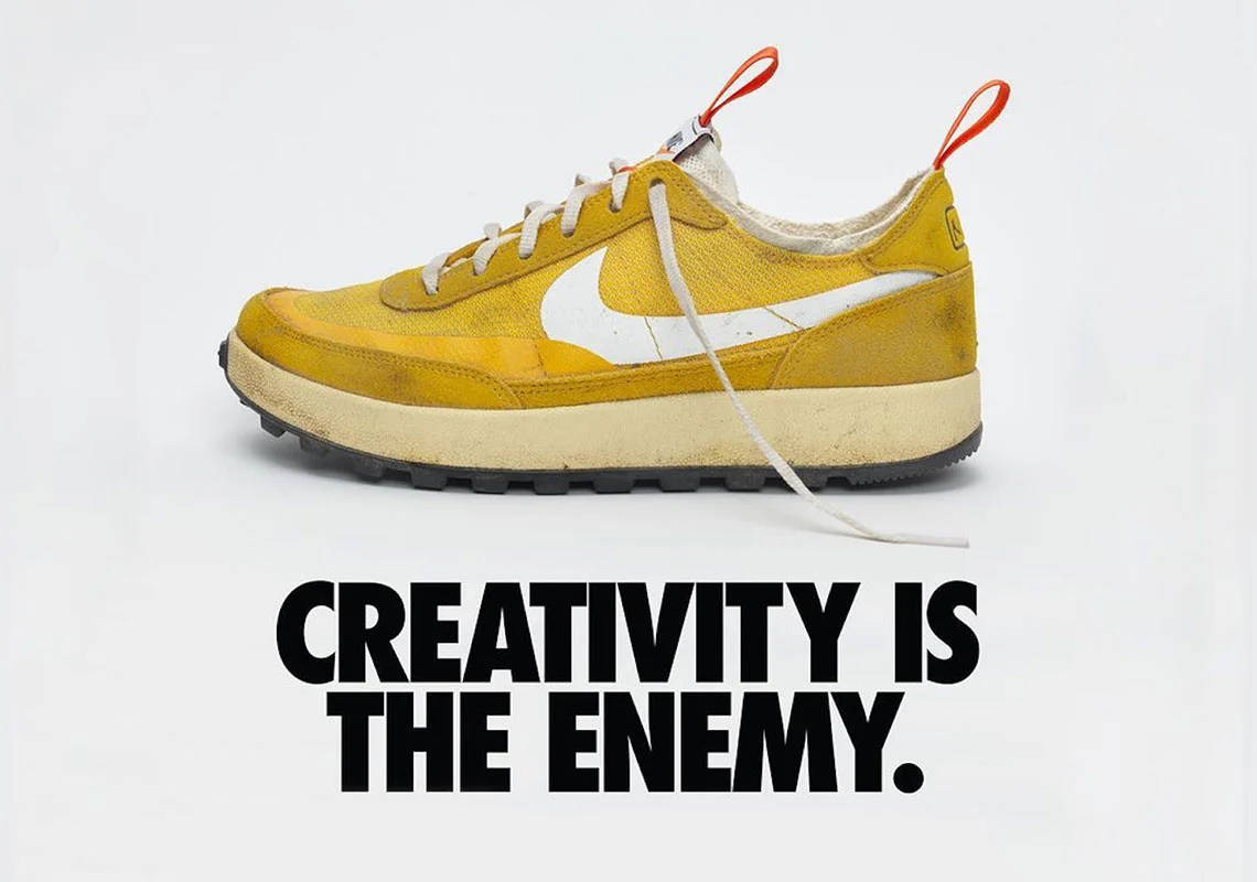 Nikeskor Kreativitet Är Fienden. Wallpaper