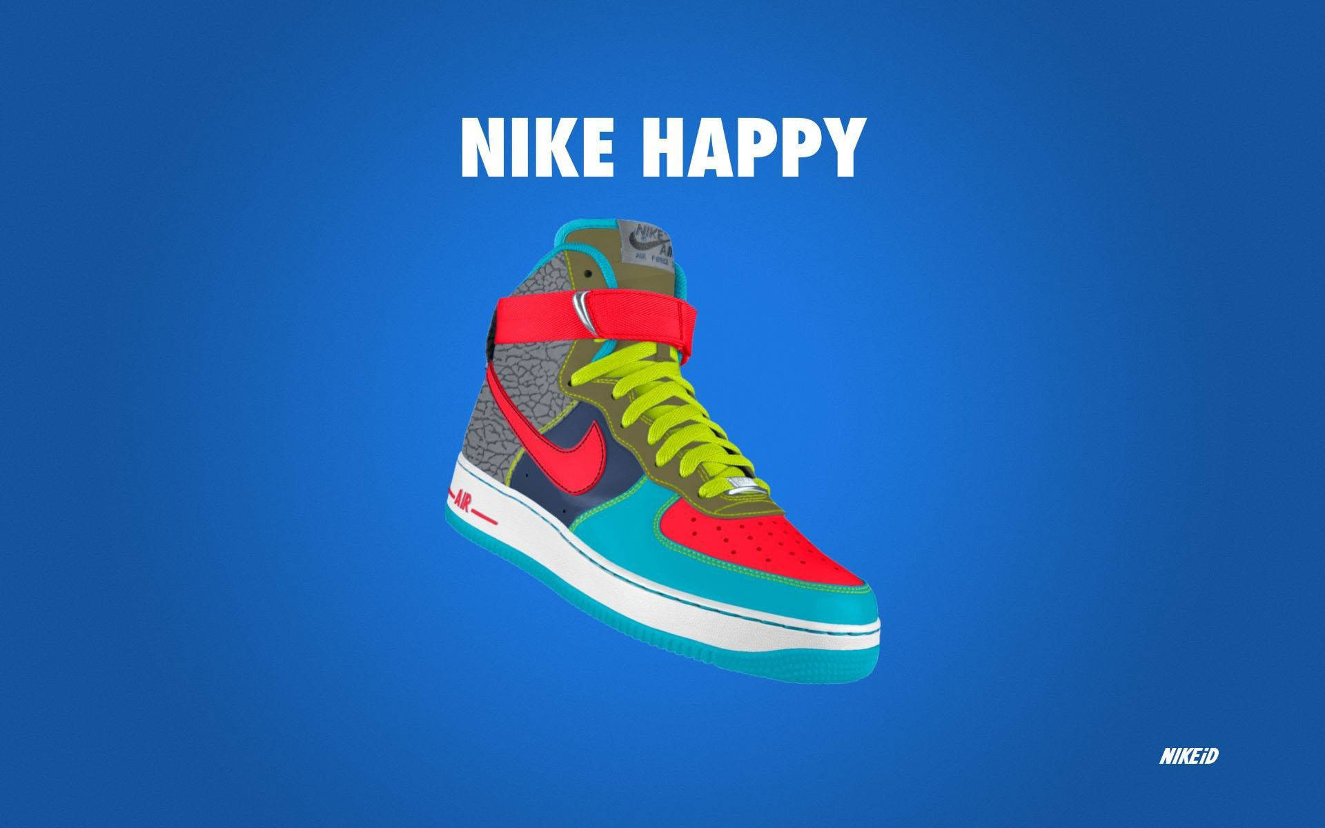 Nike Sko Lykkelig Wallpaper Wallpaper