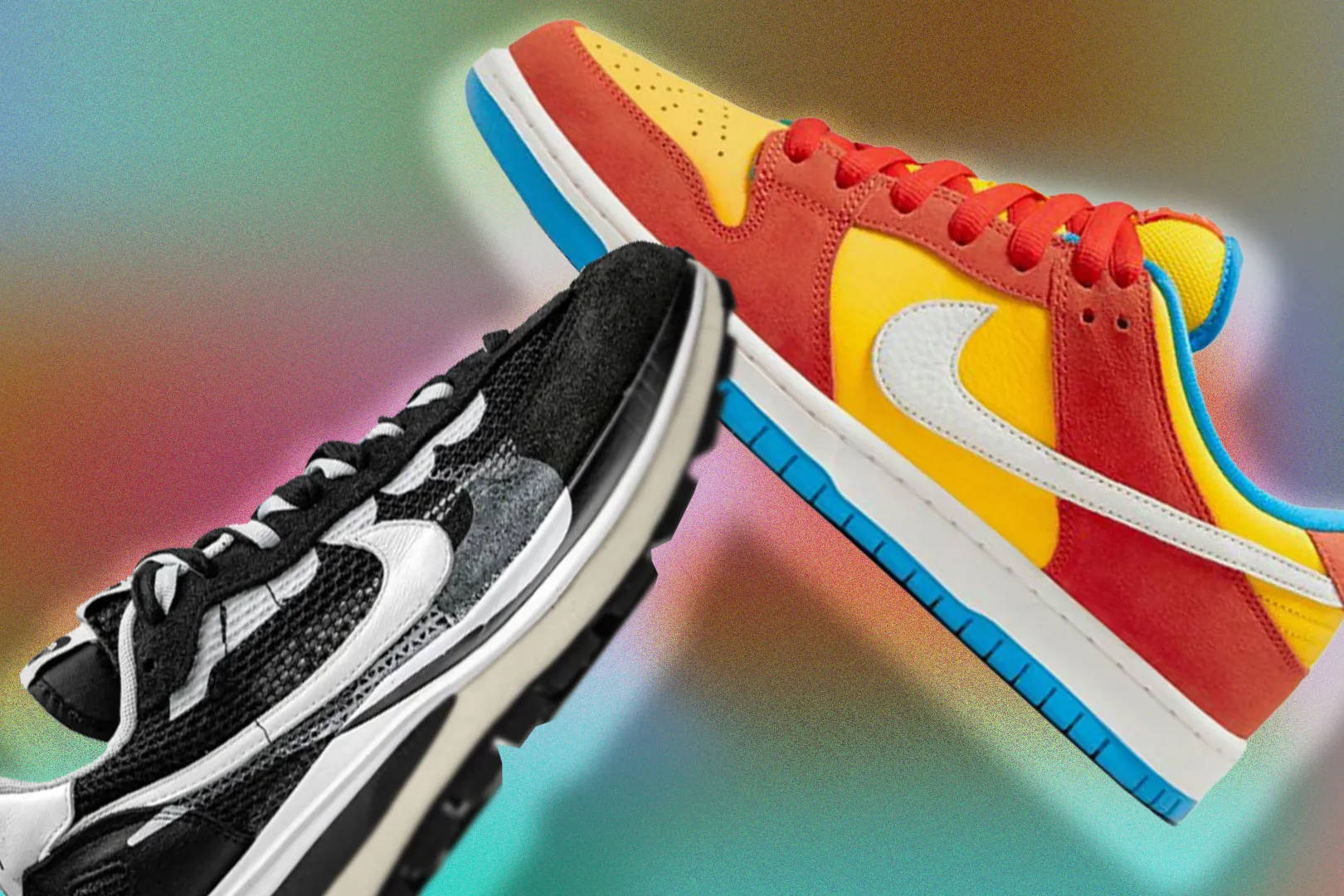 Nike Shoes Sacai And Dunk Low Wallpaper