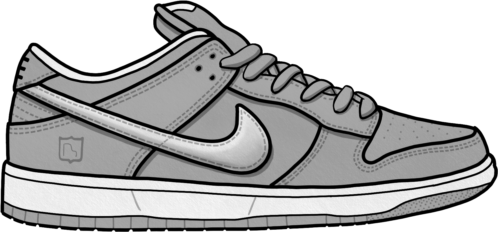 Nike Sneaker Illustration PNG