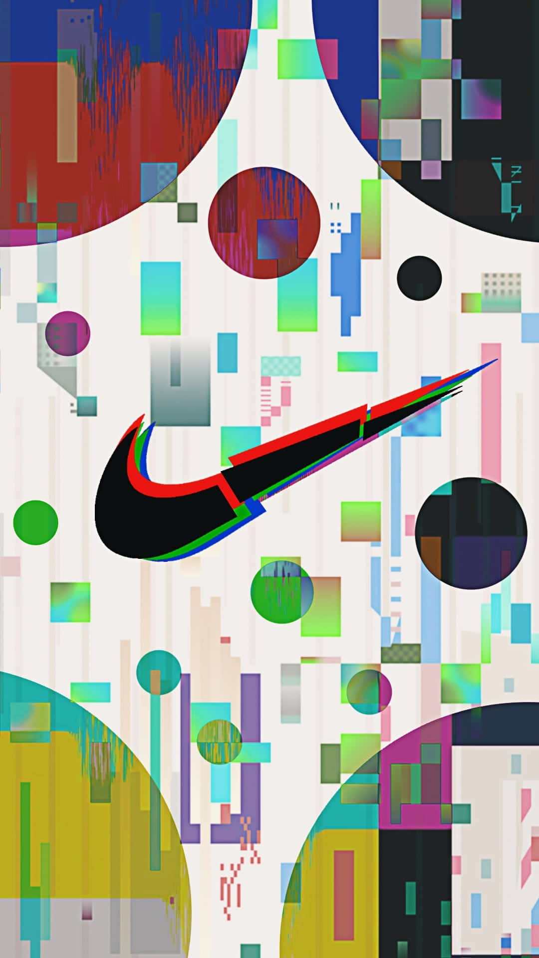 Nike Swoosh Abstract Art Wallpaper
