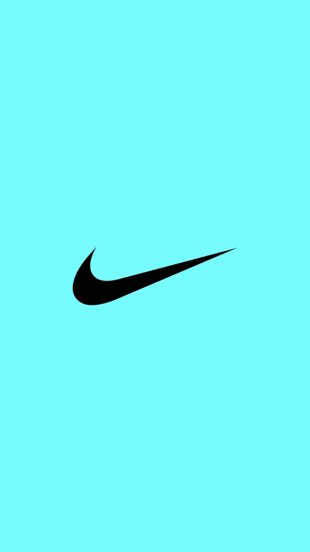 Nike Swoosh In Teal Wallpaper